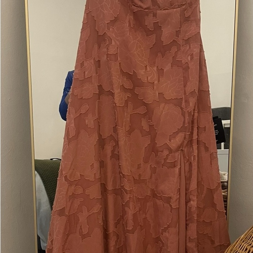 Elegant Floral Embossed Gown